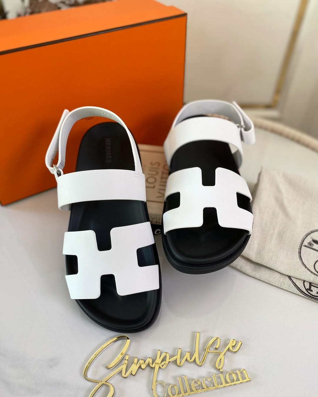 H White Chypre Blanc Sandal