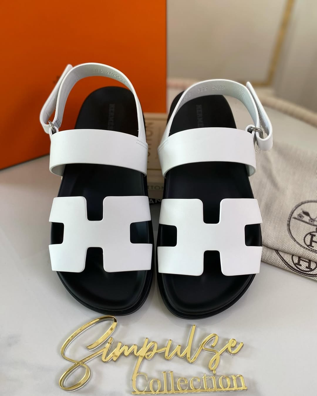 H White Chypre Blanc Sandal