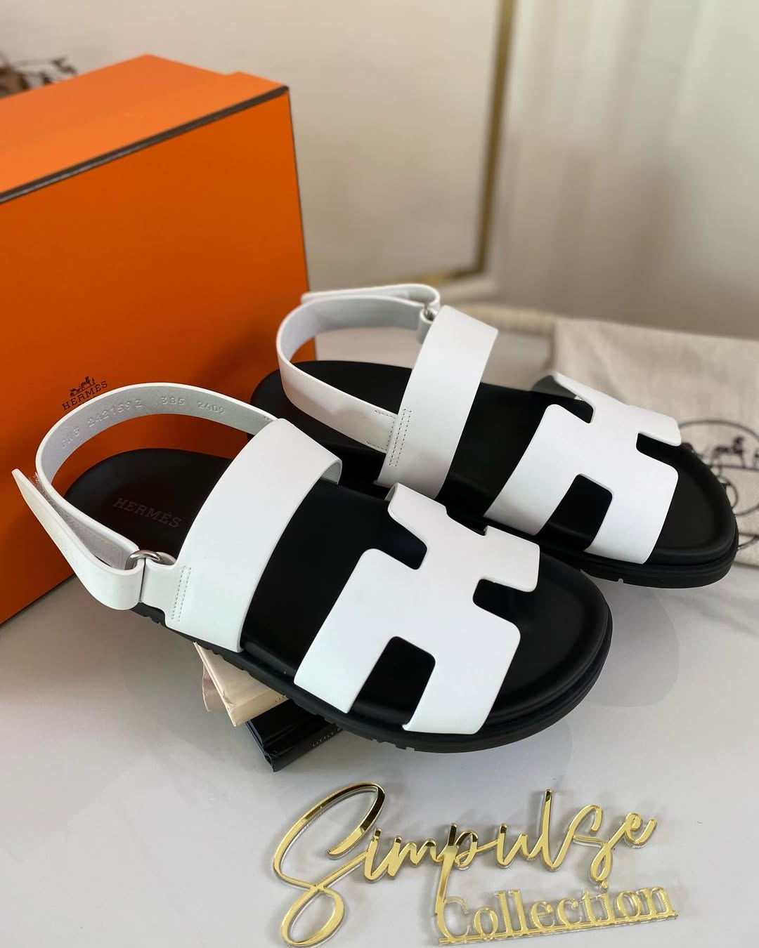 H White Chypre Blanc Sandal