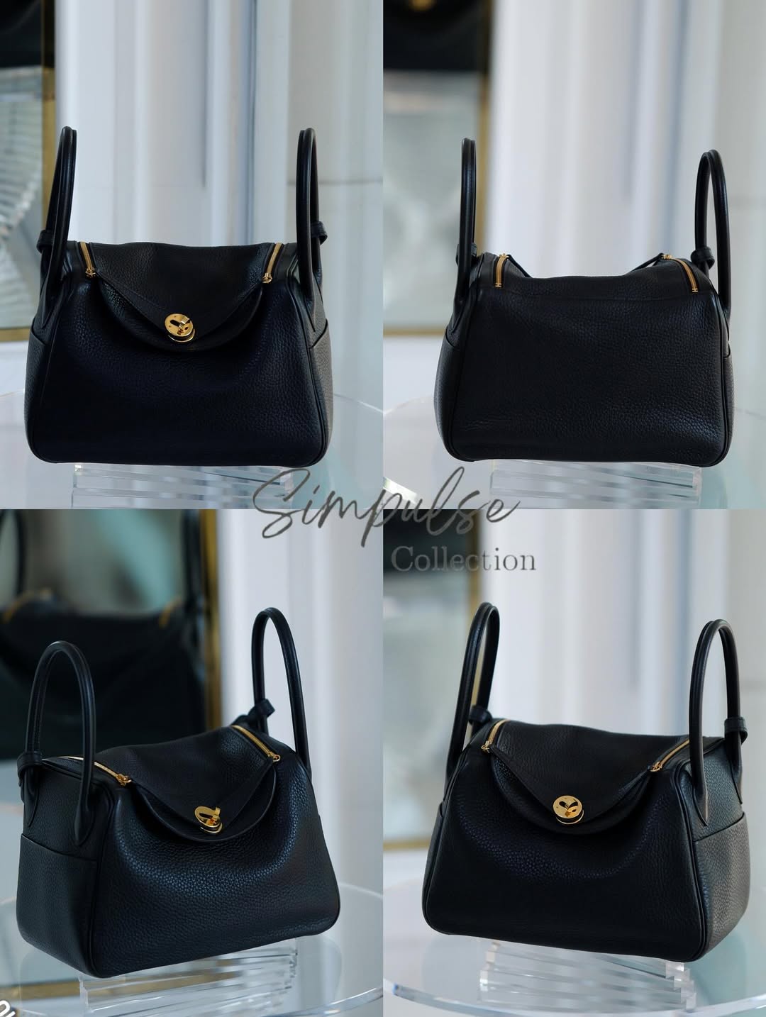 Hermes Lindy 26 Black GHW
