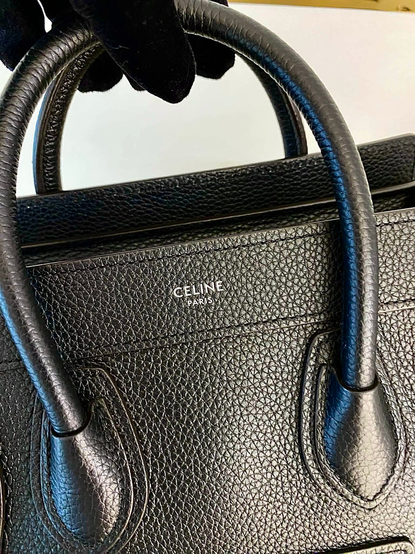 CELINE Nano Luggage in Black