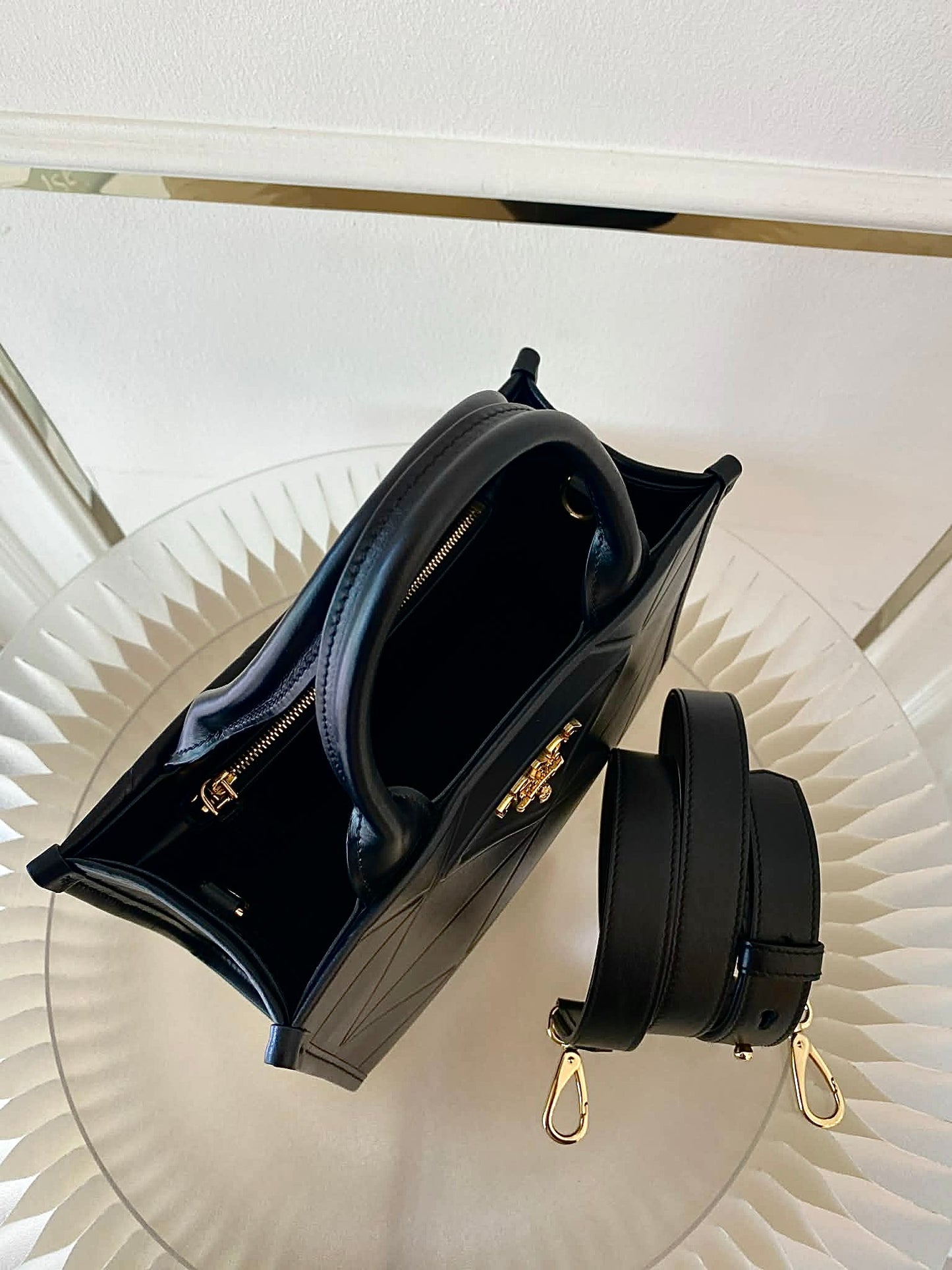 PRADA Black Symbole Small Leather Bag
