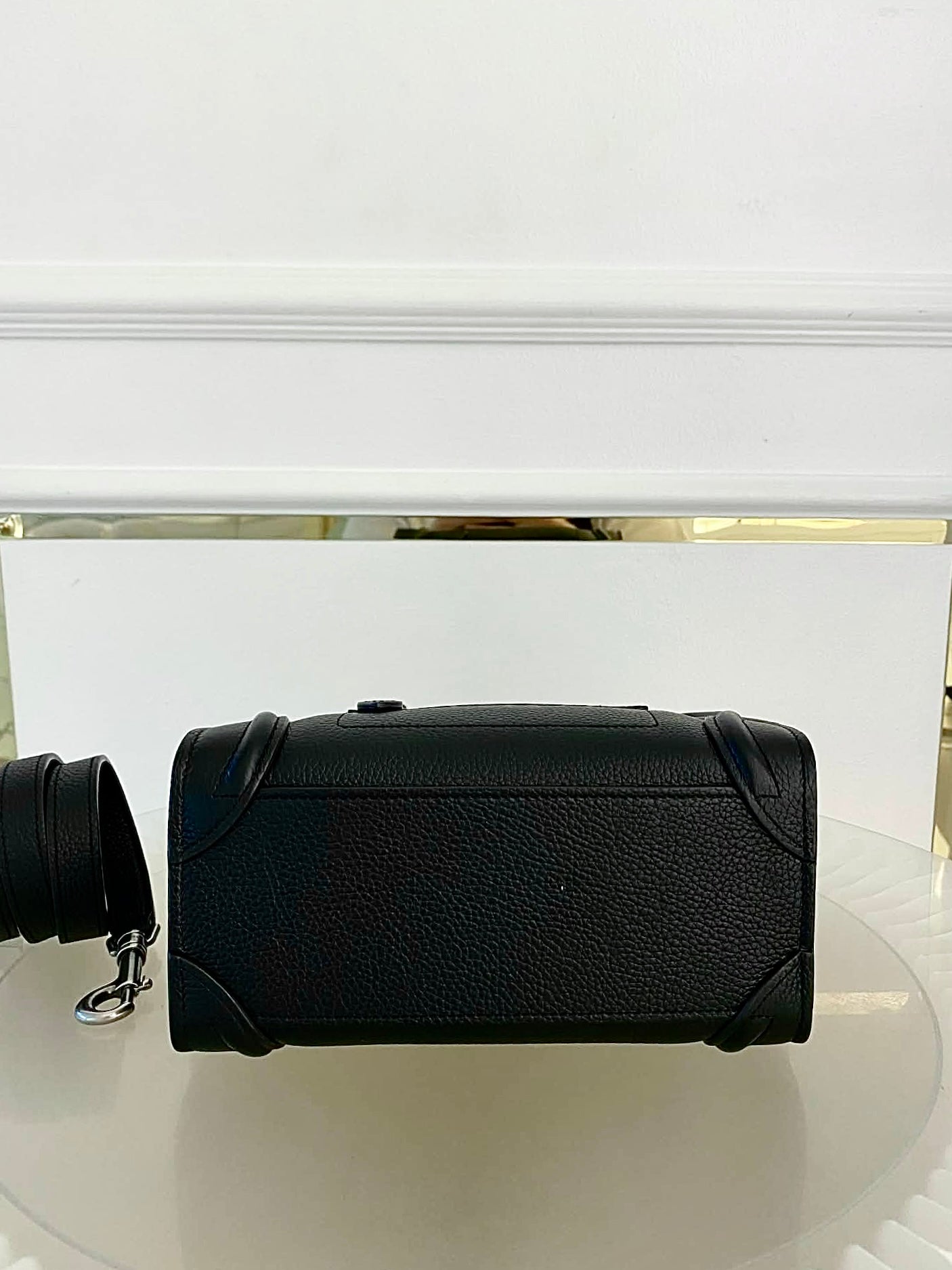 CELINE Nano Luggage in Black
