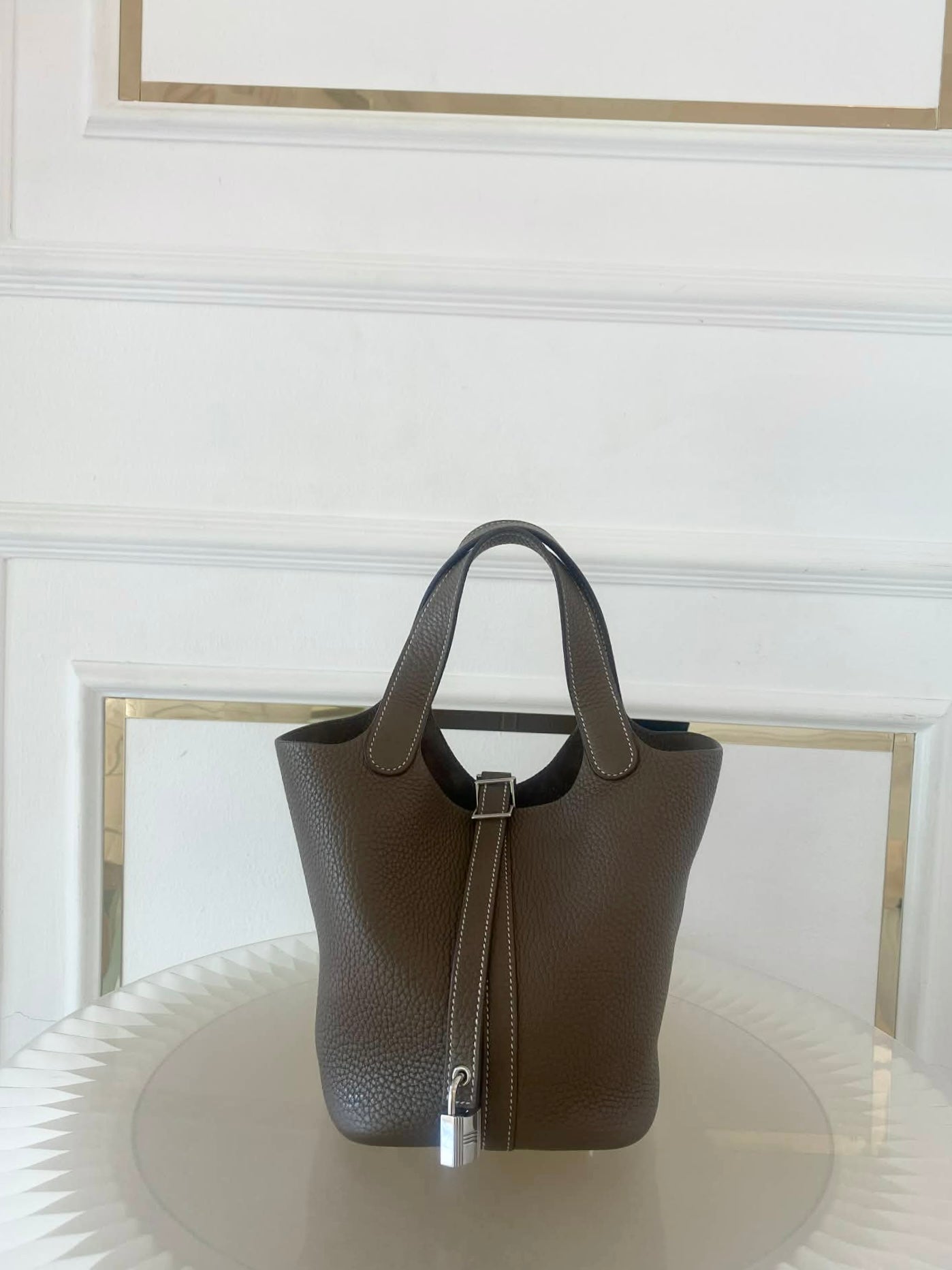 HERMES Picotin 18 Etoupe PHW