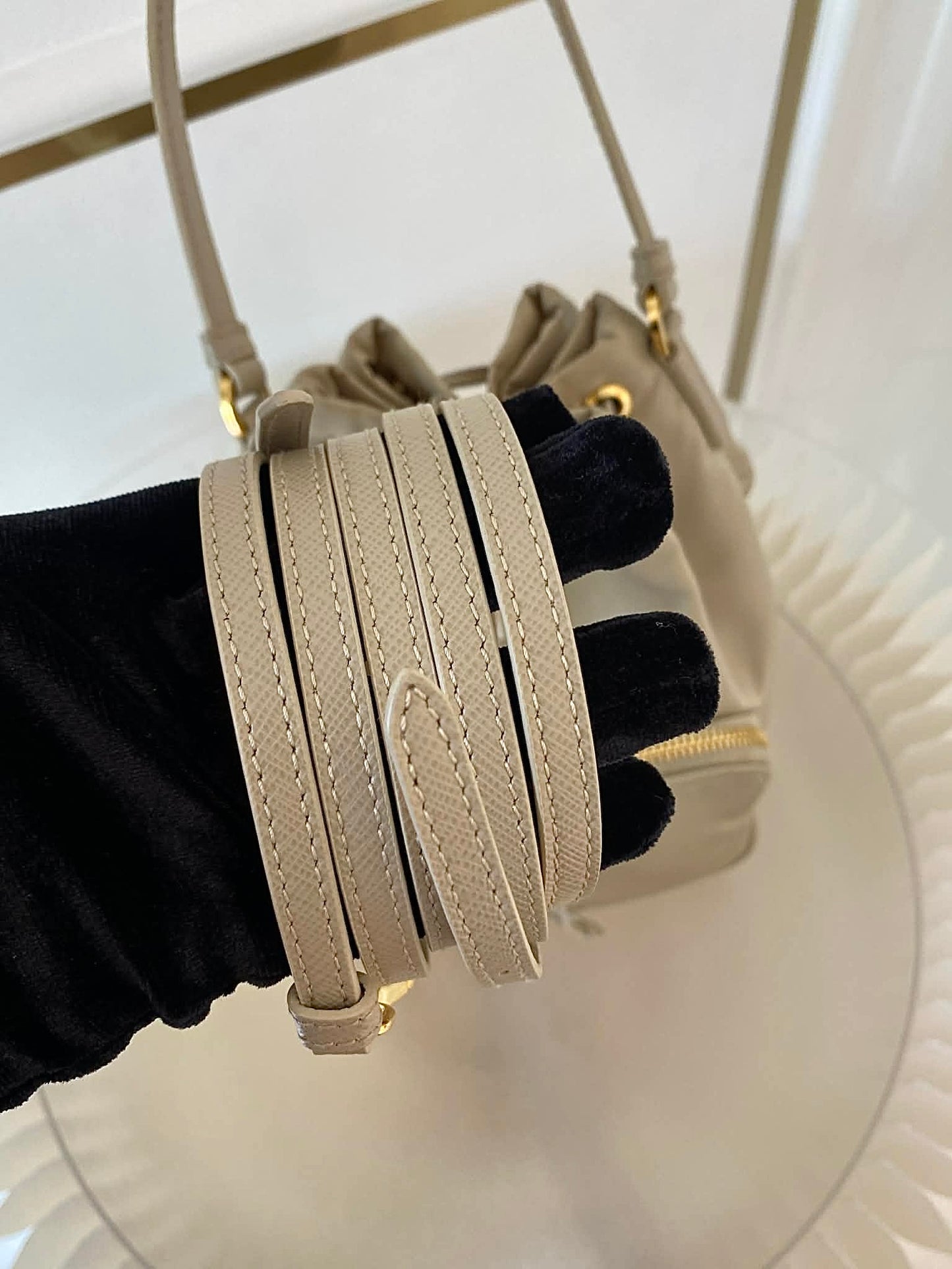 PRADA Duet Re-Nylon Bucket Bag