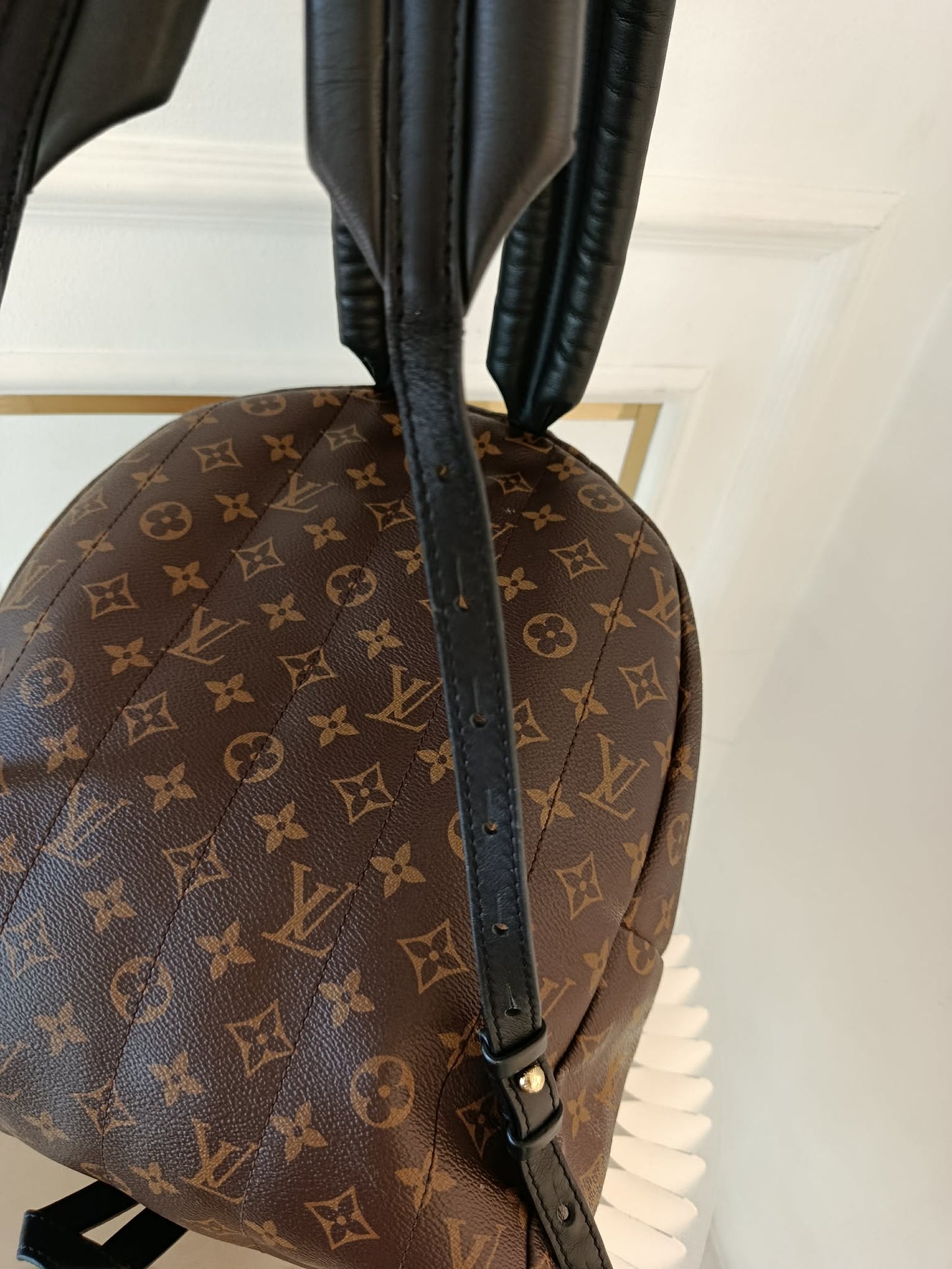 LOUIS VUITTON Mono Palmspring Backpack Pm size
