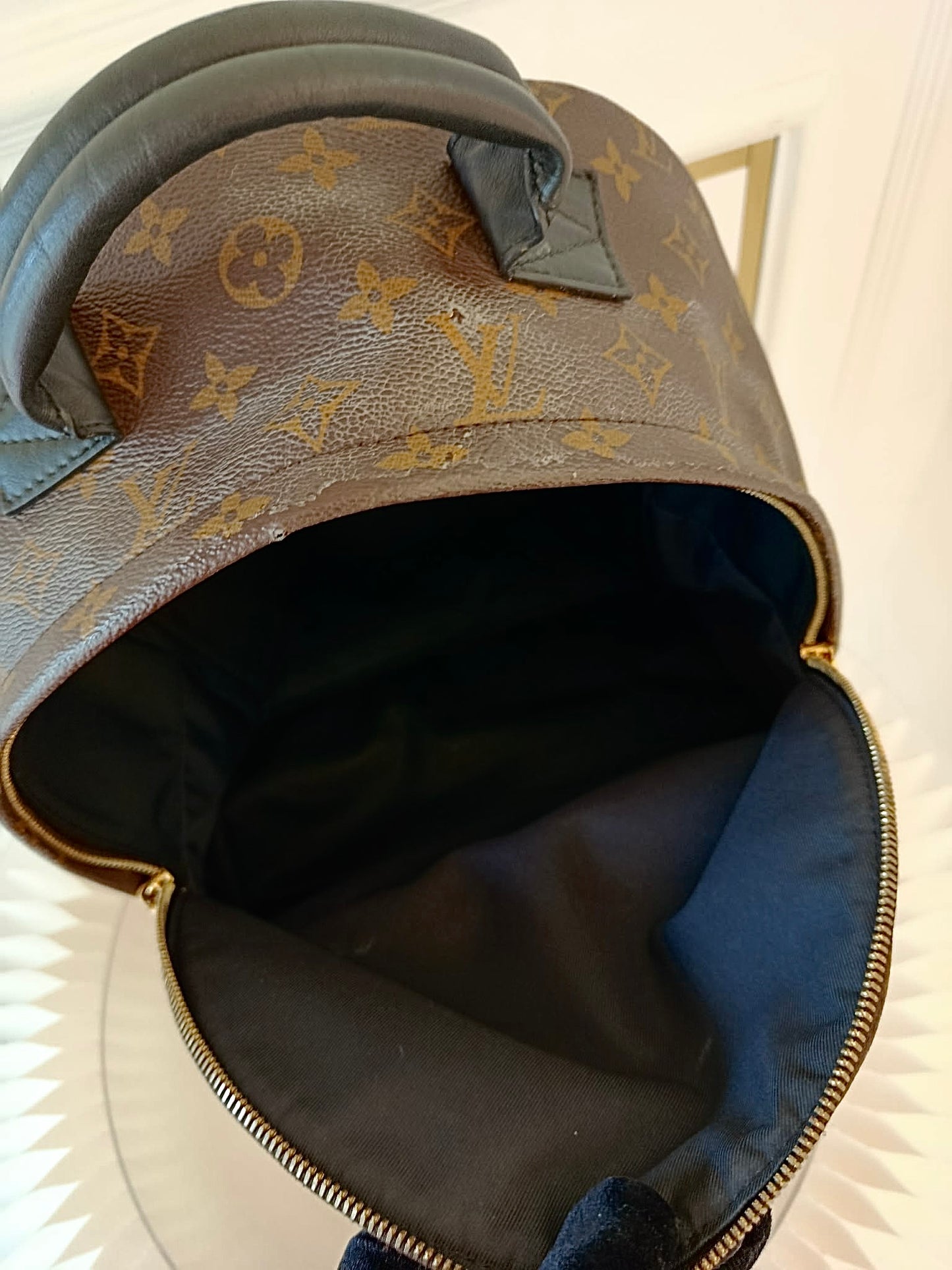 LOUIS VUITTON Mono Palmspring Backpack Pm size