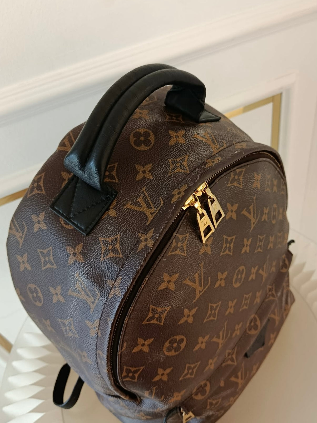 LOUIS VUITTON Mono Palmspring Backpack Pm size