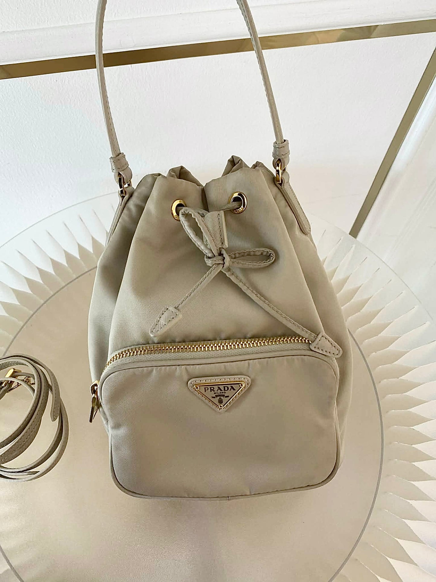 PRADA Duet Re-Nylon Bucket Bag