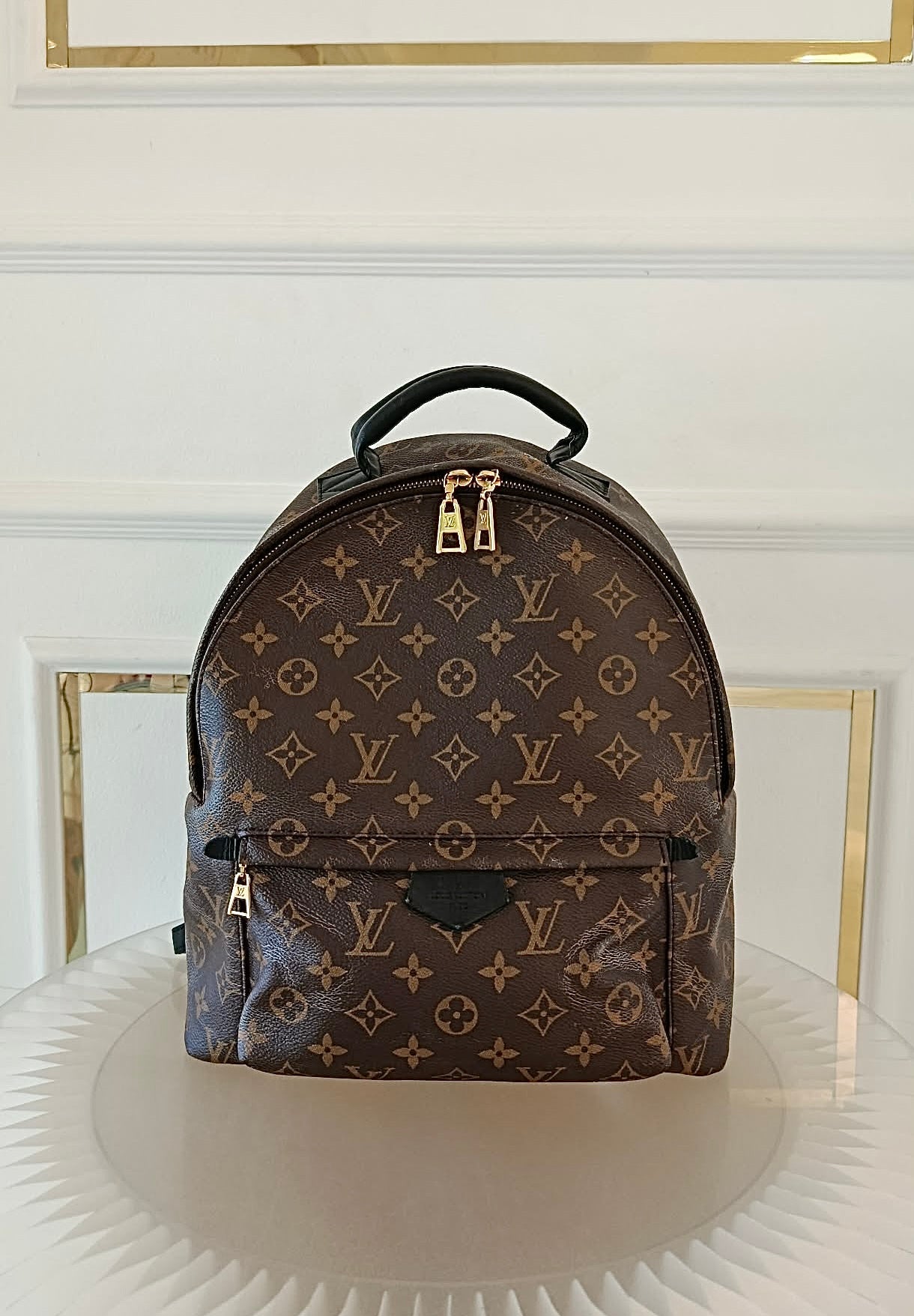 LOUIS VUITTON Mono Palmspring Backpack Pm size