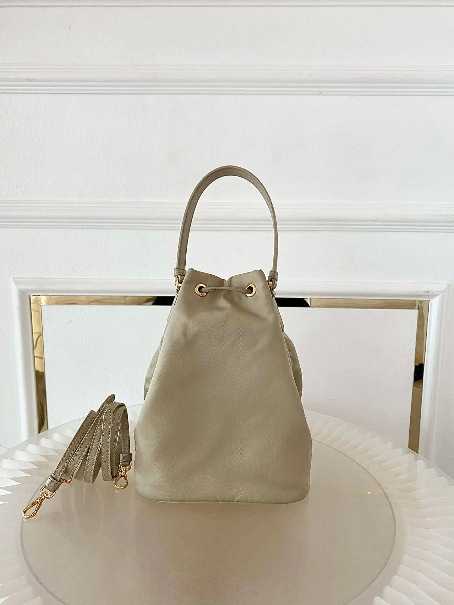 PRADA Duet Re-Nylon Bucket Bag