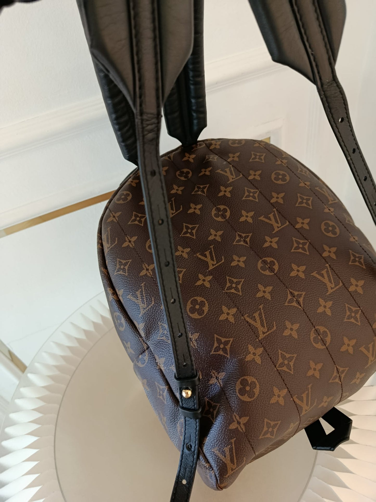 LOUIS VUITTON Mono Palmspring Backpack Pm size