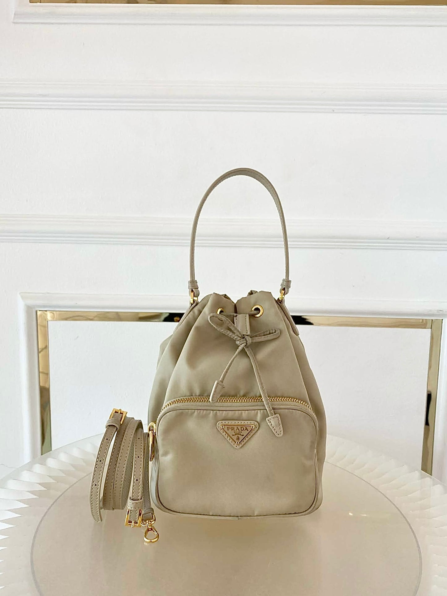 PRADA Duet Re-Nylon Bucket Bag