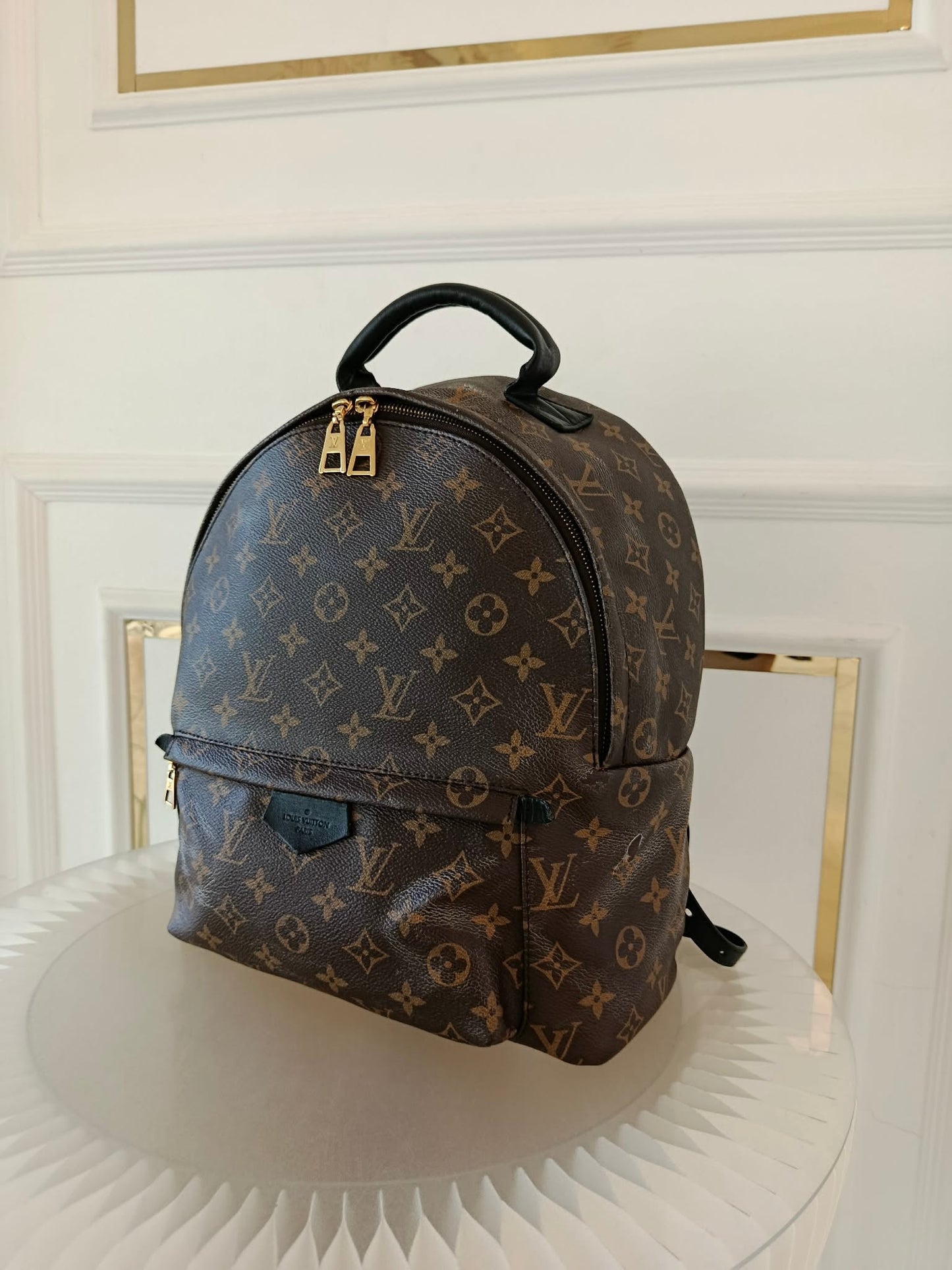 LOUIS VUITTON Mono Palmspring Backpack Pm size