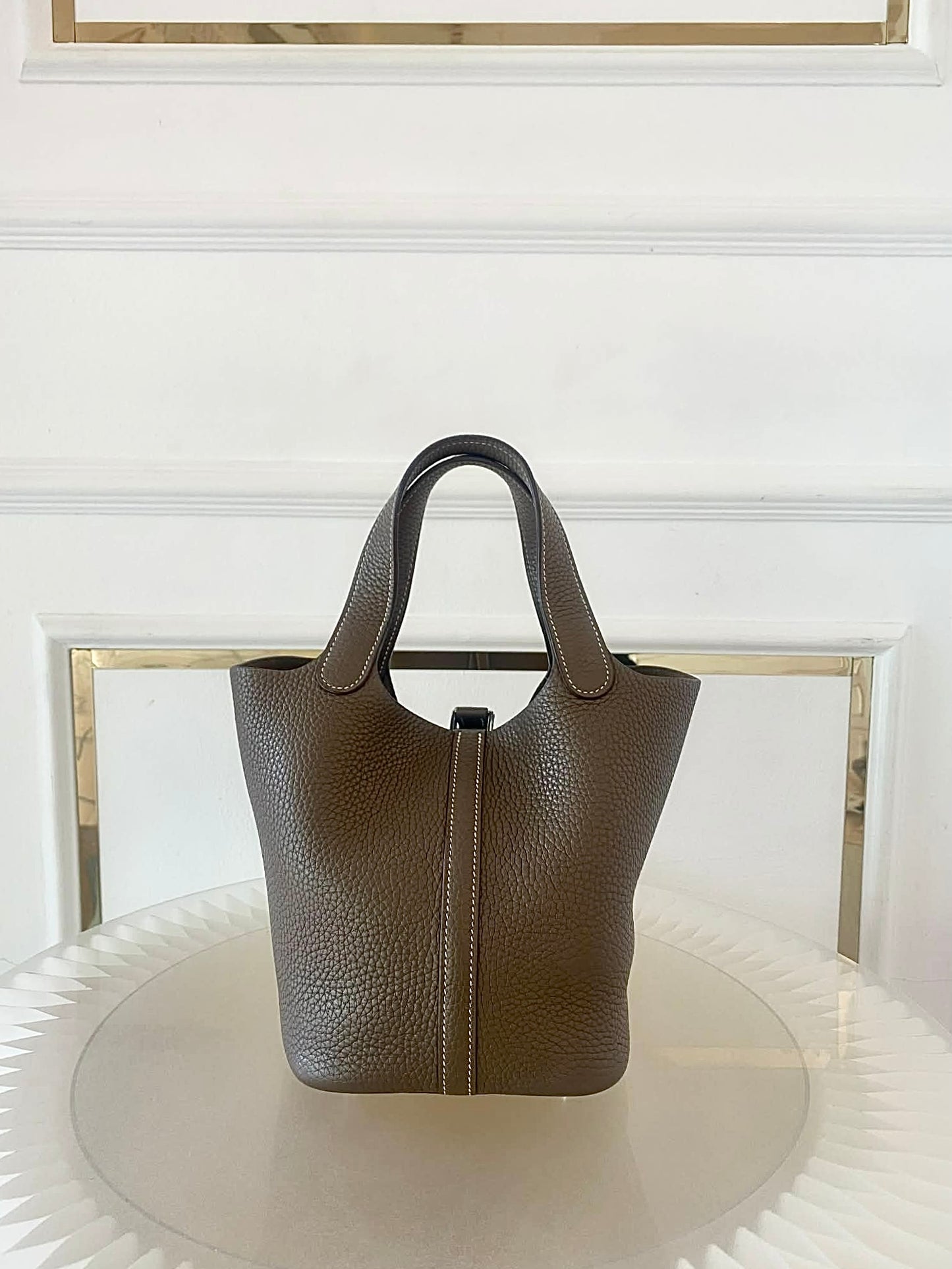 HERMES Picotin 18 Etoupe PHW