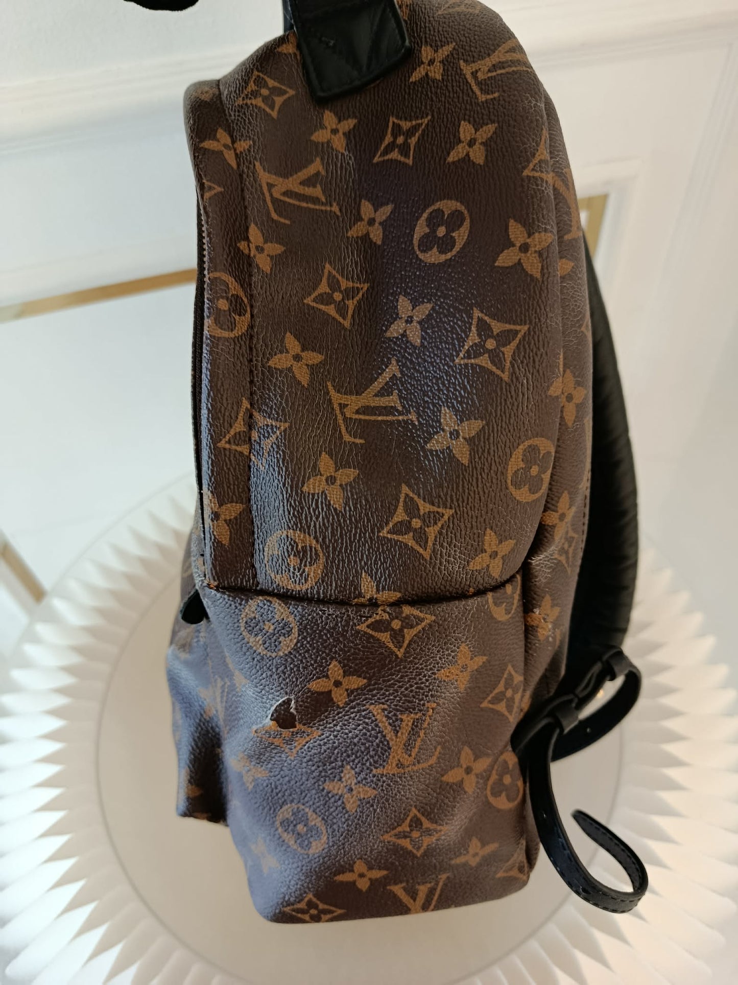 LOUIS VUITTON Mono Palmspring Backpack Pm size