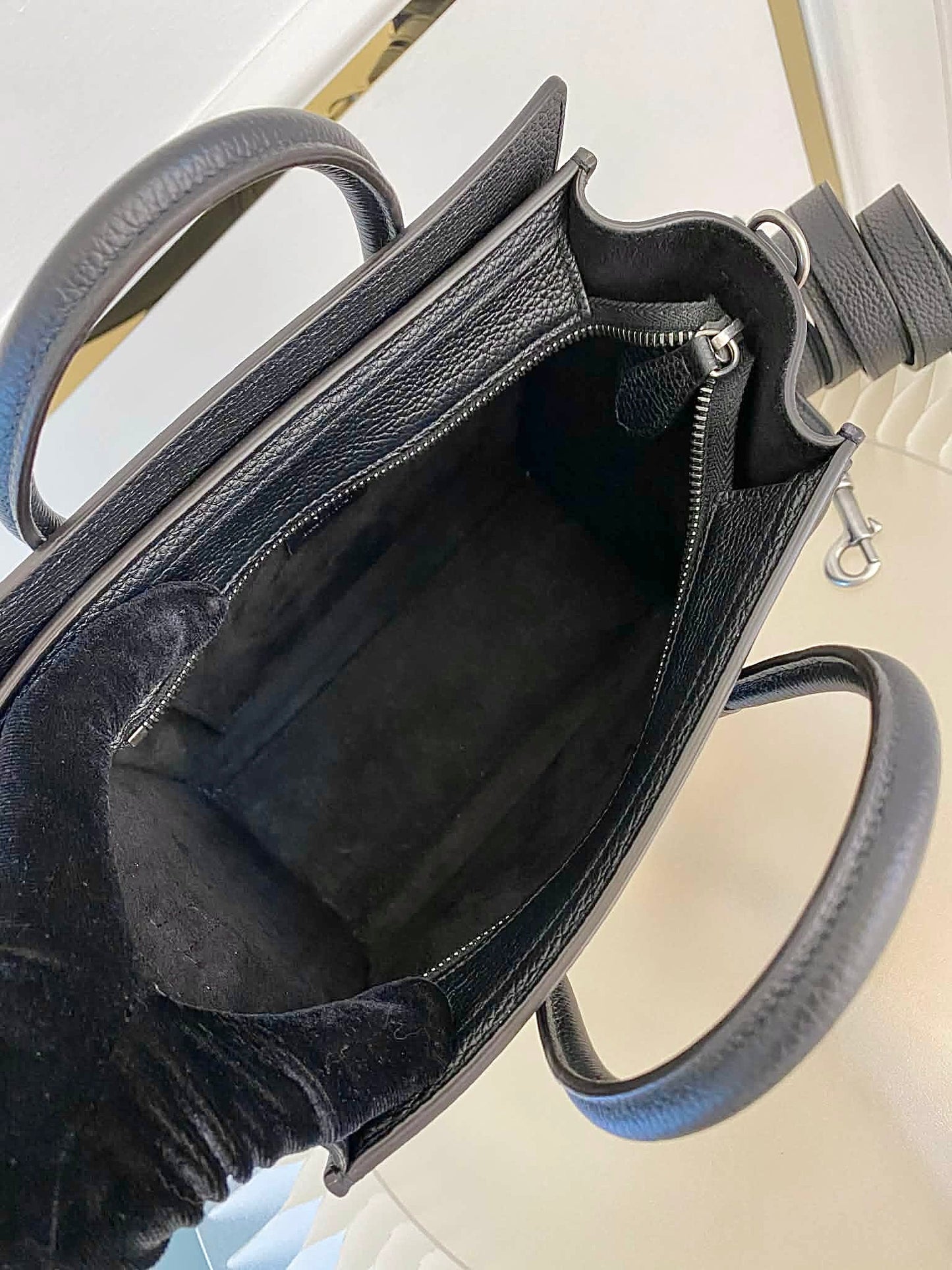 CELINE Nano Luggage in Black