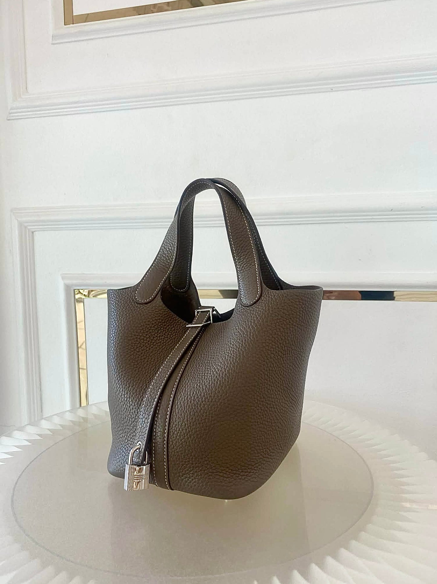 HERMES Picotin 18 Etoupe PHW