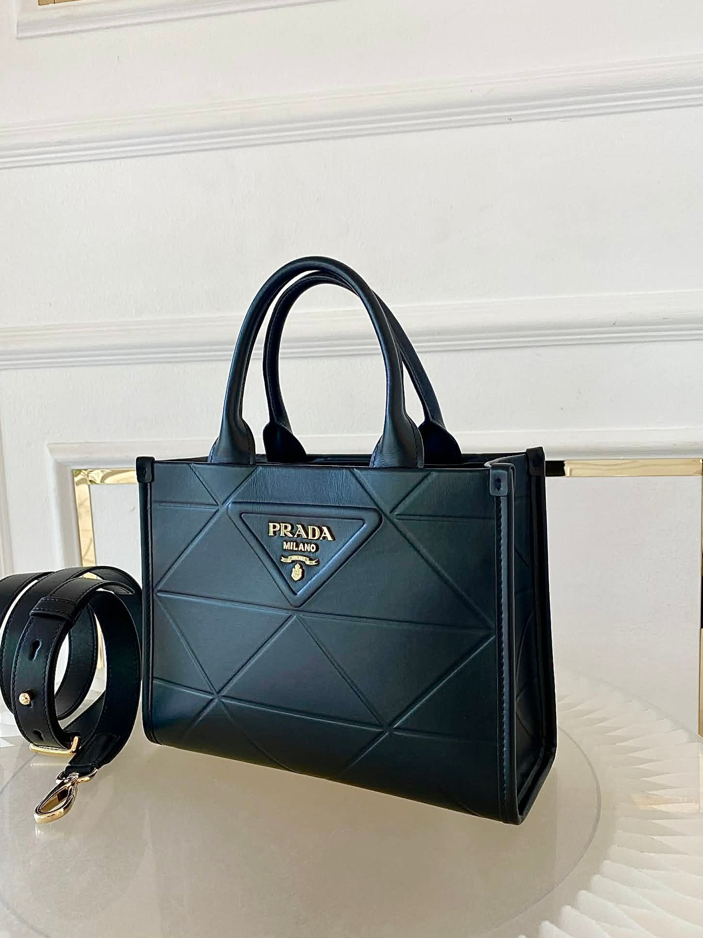 PRADA Black Symbole Small Leather Bag