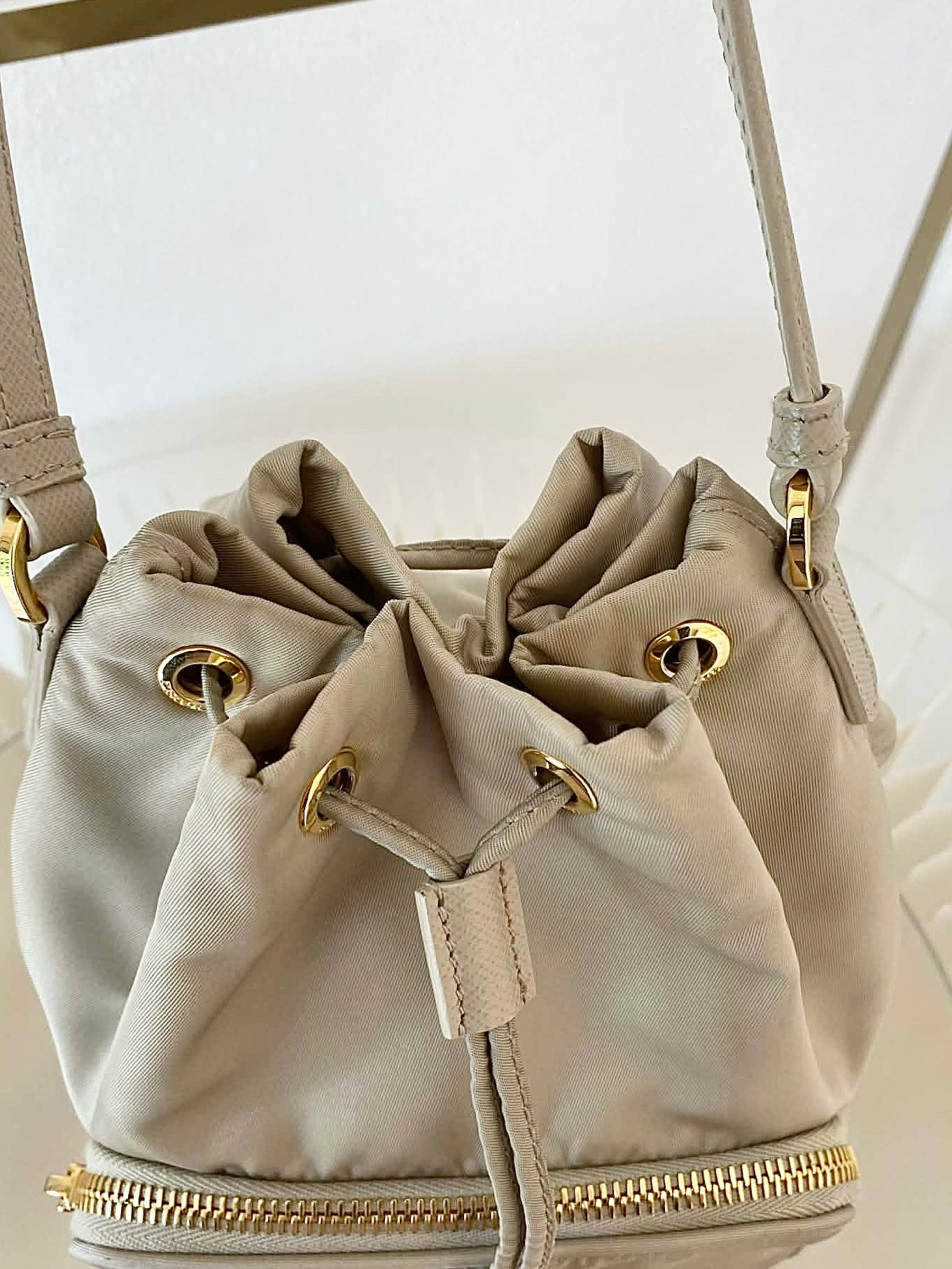 PRADA Duet Re-Nylon Bucket Bag