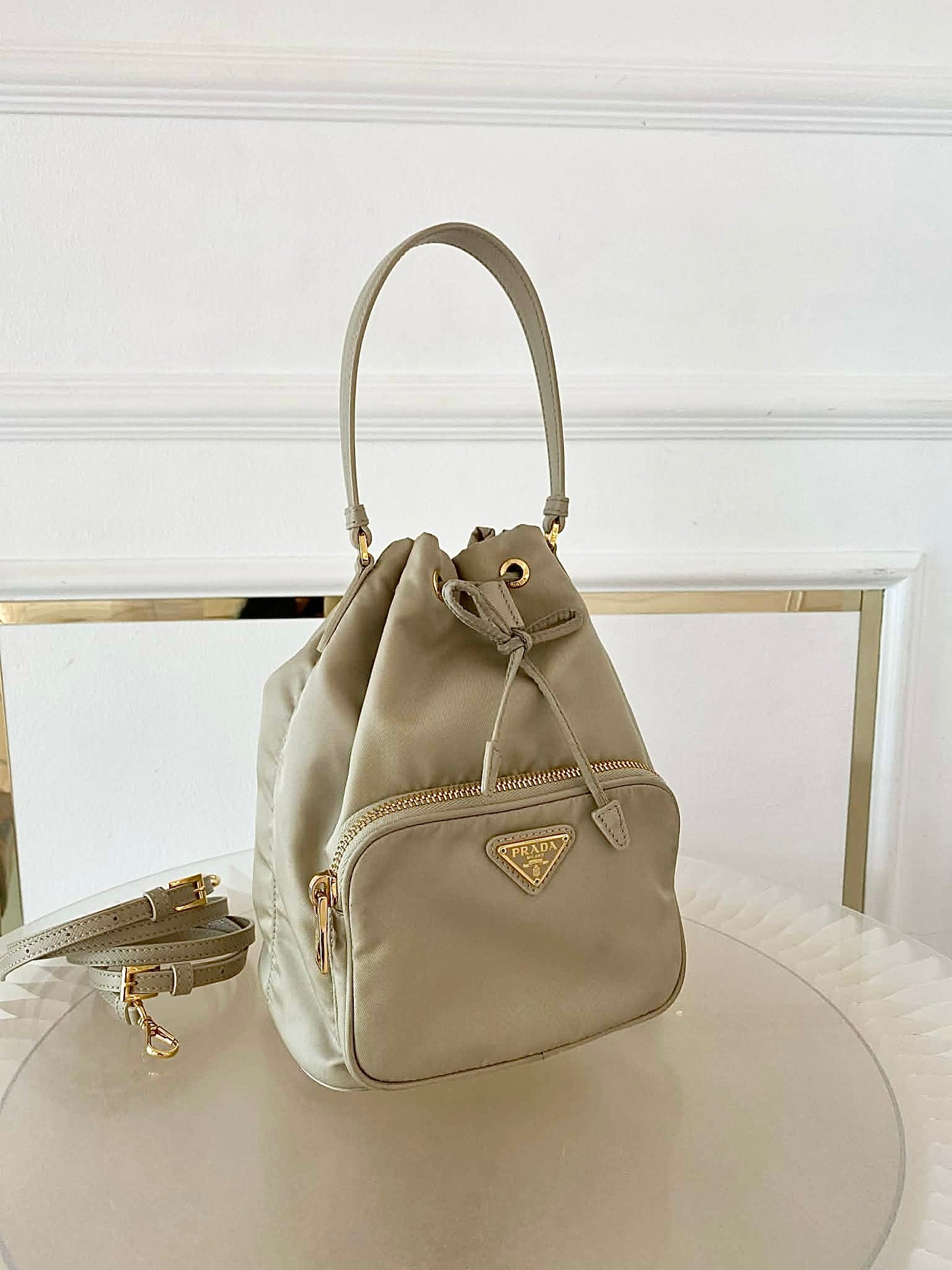 PRADA Duet Re-Nylon Bucket Bag