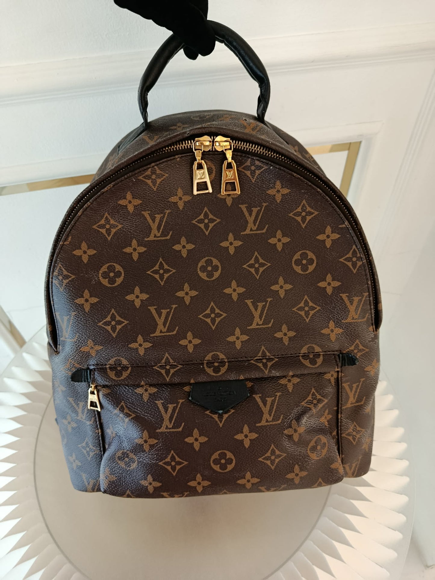 LOUIS VUITTON Mono Palmspring Backpack Pm size
