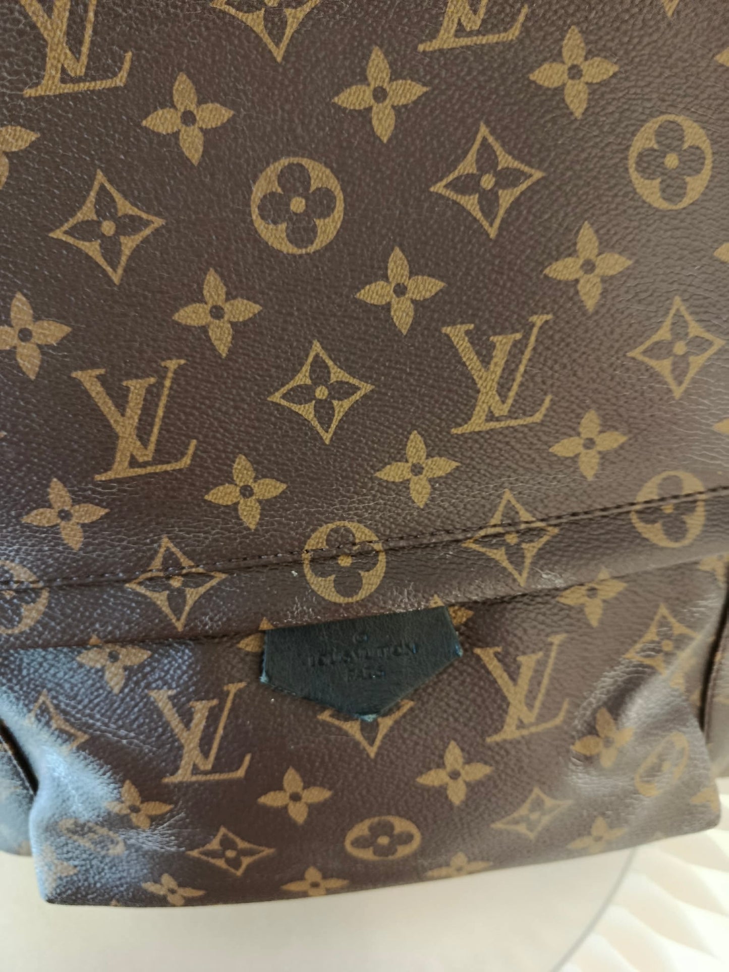 LOUIS VUITTON Mono Palmspring Backpack Pm size