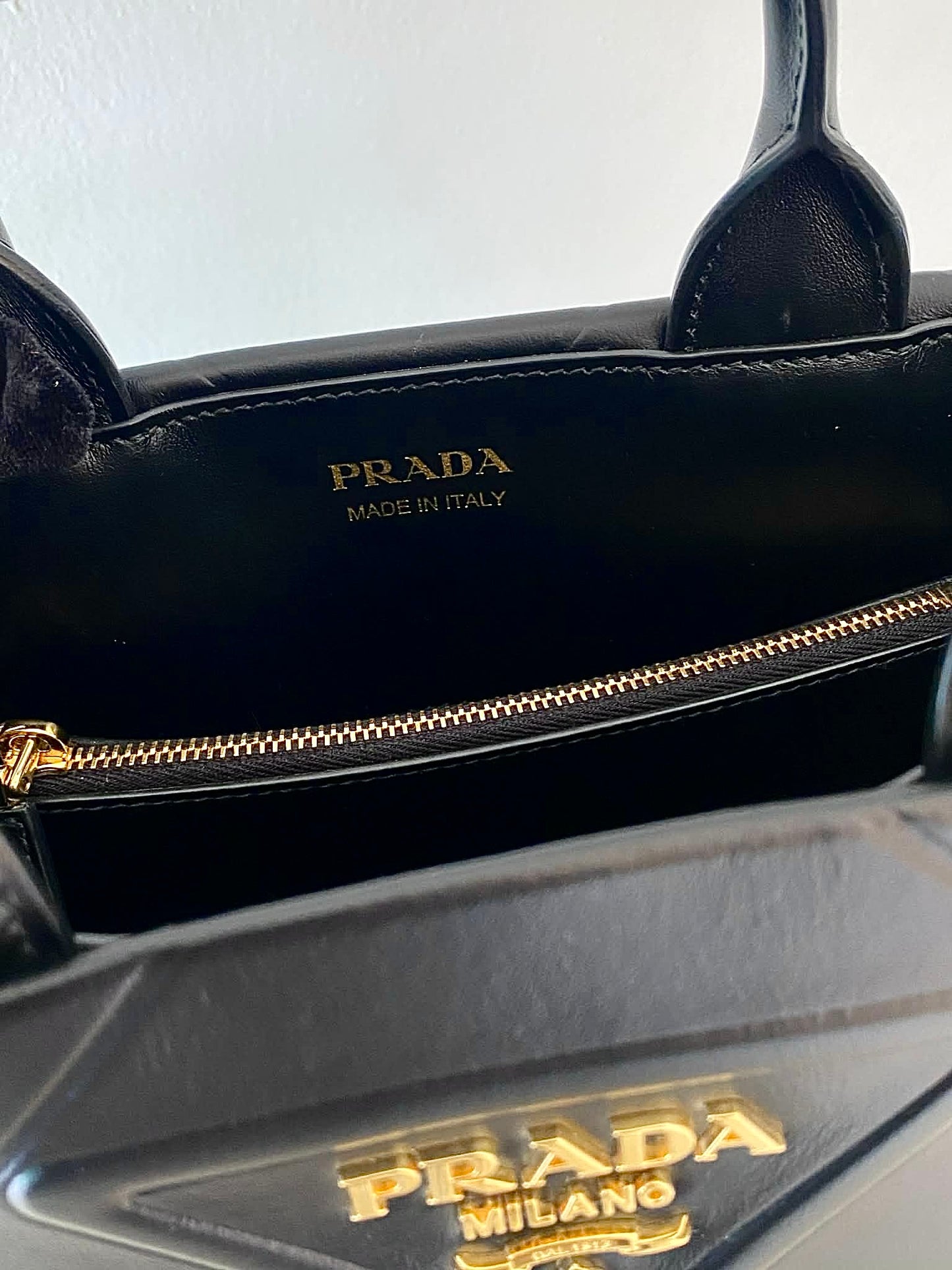 PRADA Black Symbole Small Leather Bag
