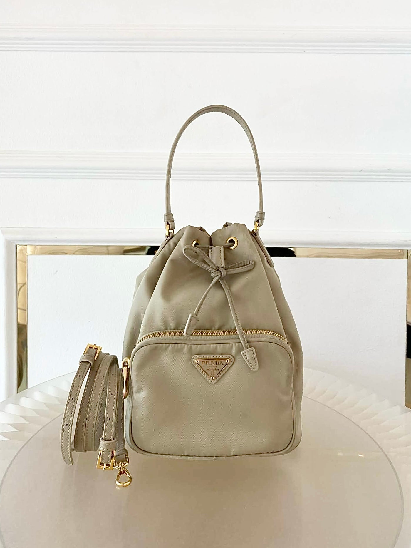 PRADA Duet Re-Nylon Bucket Bag