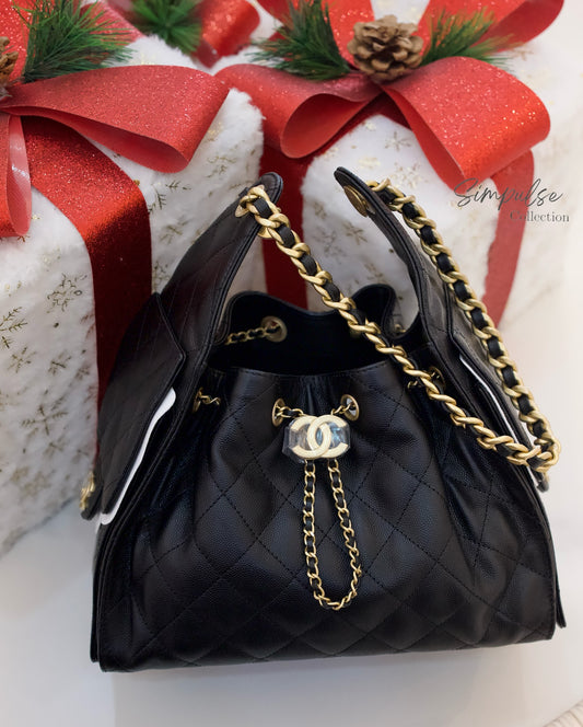 Chanel 25 Small Caviar GHW